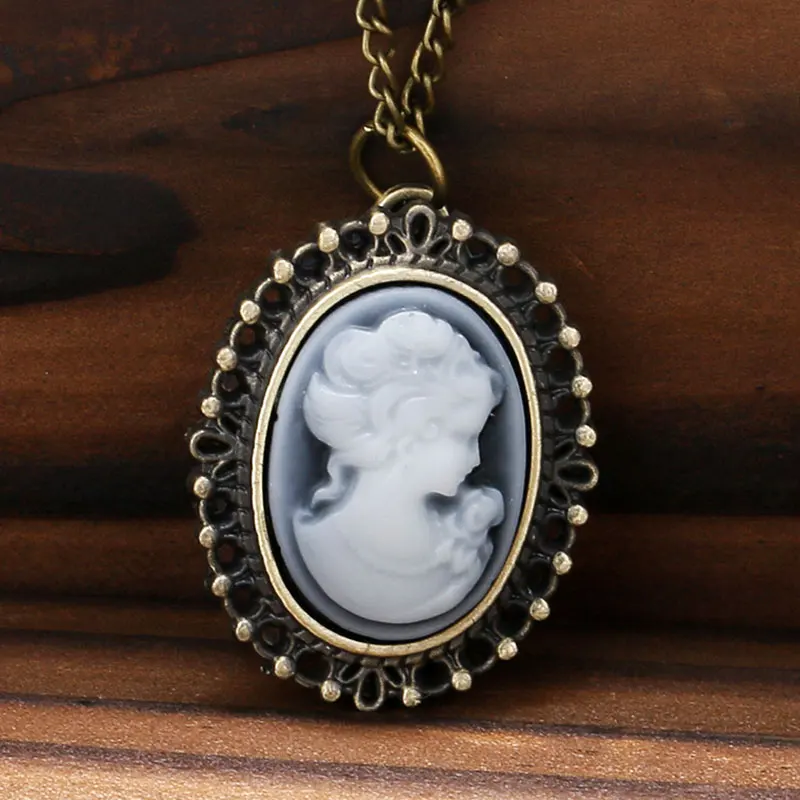 Fashion Vintage Dame Gentlewoman Vorm Ontwerp Kleine Quartz Hanger Fob Zakhorloge Met Trui Ketting Gift Vrouwen