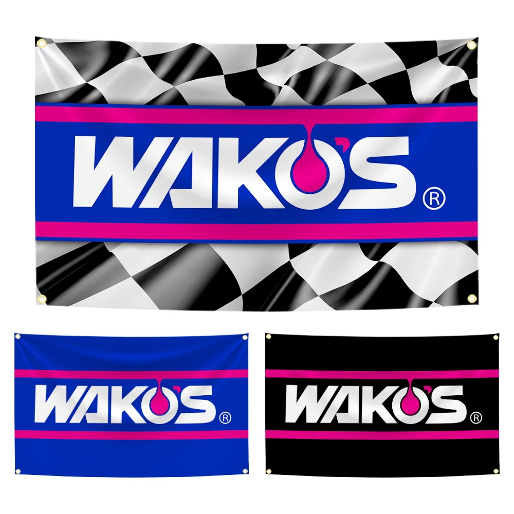 90x150 سنتيمتر WAKOS النفط العلم زيوت التشحيم نسيج البوليستر الطباعة الرقمية راية للمرآب جدار الفن خارج الباب الديكور #2