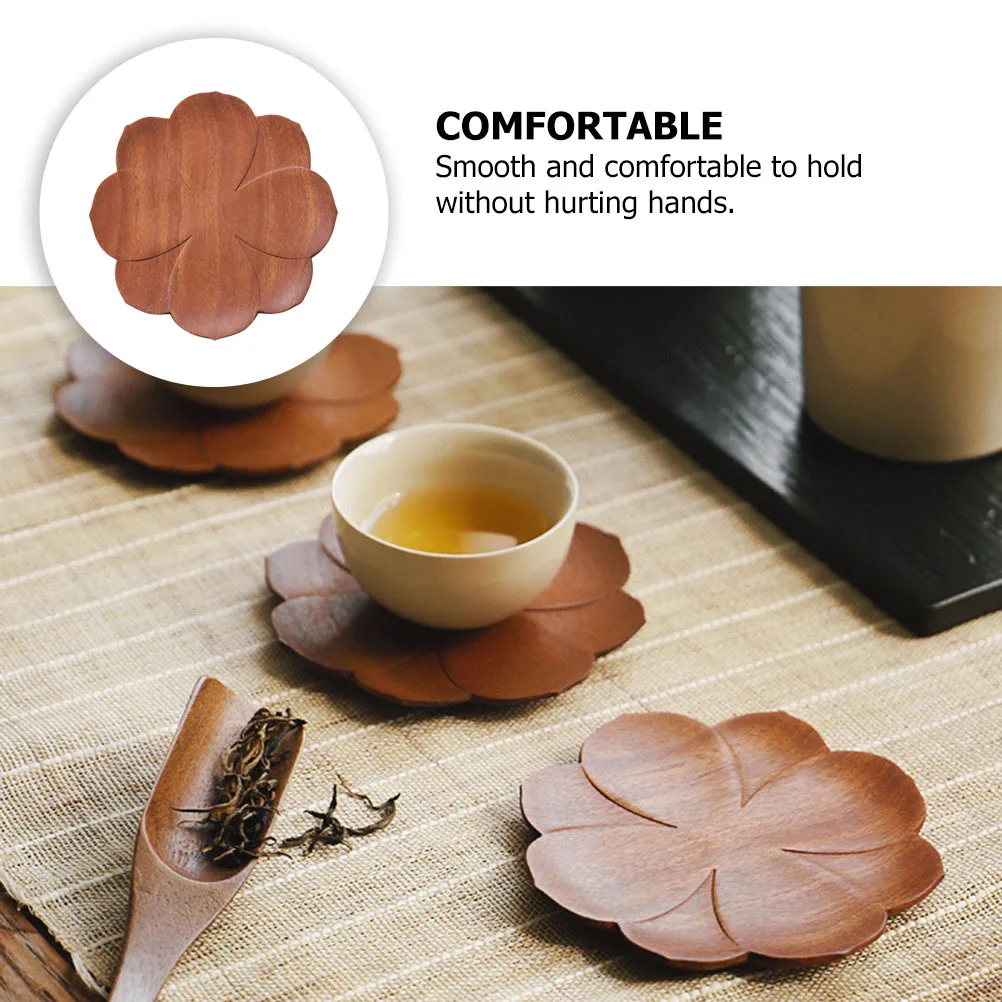 

Flower Coaster Premium Heat-Insulated Table Mat For Cup Protection Household Drink Pad Smooth Cartoon Placemats Decorative Cup