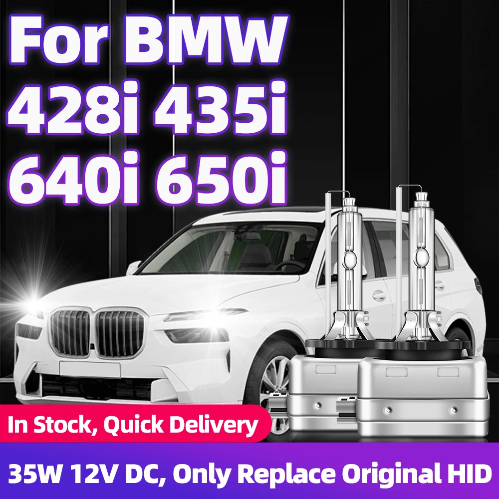 

Сменные ксеноновые автомобильные лампы для BMW 428i, 435i, 640i, 650i, 35 Вт, D1S, 12 В постоянного тока, автомобильные фары, ксеноновые лампы 6000K, 8000K, 12000K