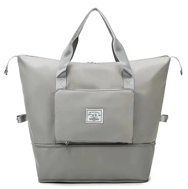 Large Capacity Diaper Bag Portable Foldable Double-layer Dry and Wet Separation Multifunctional Casual Shoulder Bags Diaper Bag