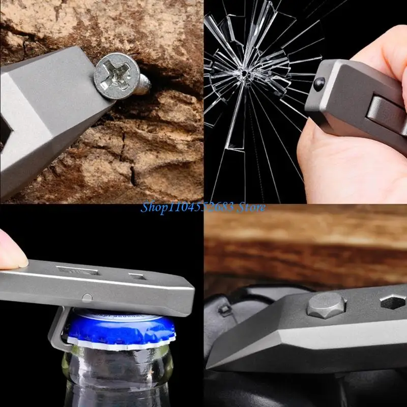 

Y6GD Metal Prybar Outdoor Multifunctional Tools Prybar Tool with Bottle Opener