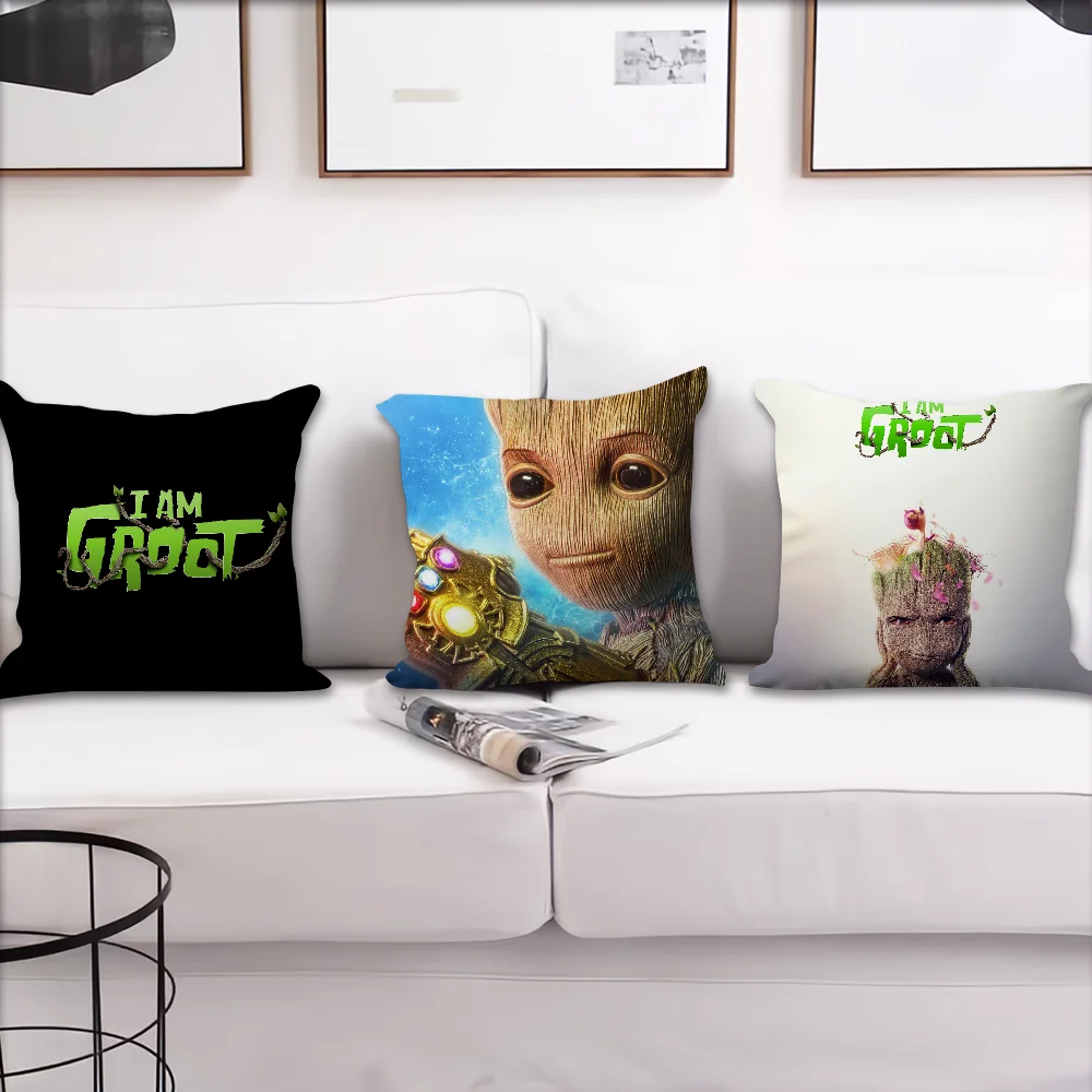 Cartoon Cute cushion I cover Pillow Case Room G-Groot Bedroom Sofa Am Living Backrest Car Square Headboard