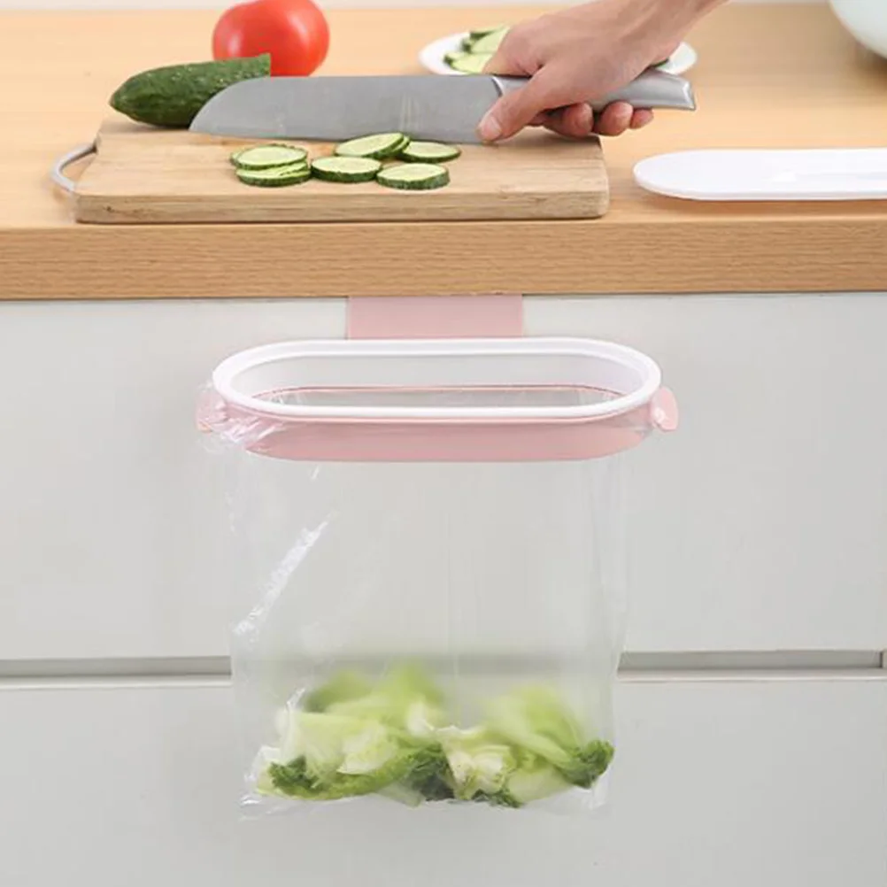 

2pcs Garbage Bag Holders Hanging Bin Bag Racks Space-Saving Kitchen Storage Rack For Trash Bags Bathroom Towel Organizer