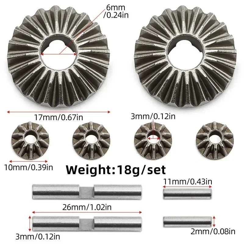 ARRMA 1/8 KRATON V5 1/7 BIGROCK MOJAVE EXB Universal Differential Gear for Front and Rear