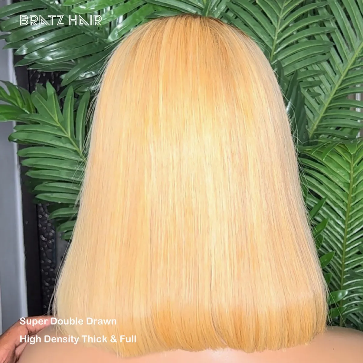 Super Double Drawn Ombre Brown Blonde Bob Wig Human Hair 13x4 HD Lace Frontal Bob Wig for Woman Glueless 4x4 5x5 Closure Bob Wig