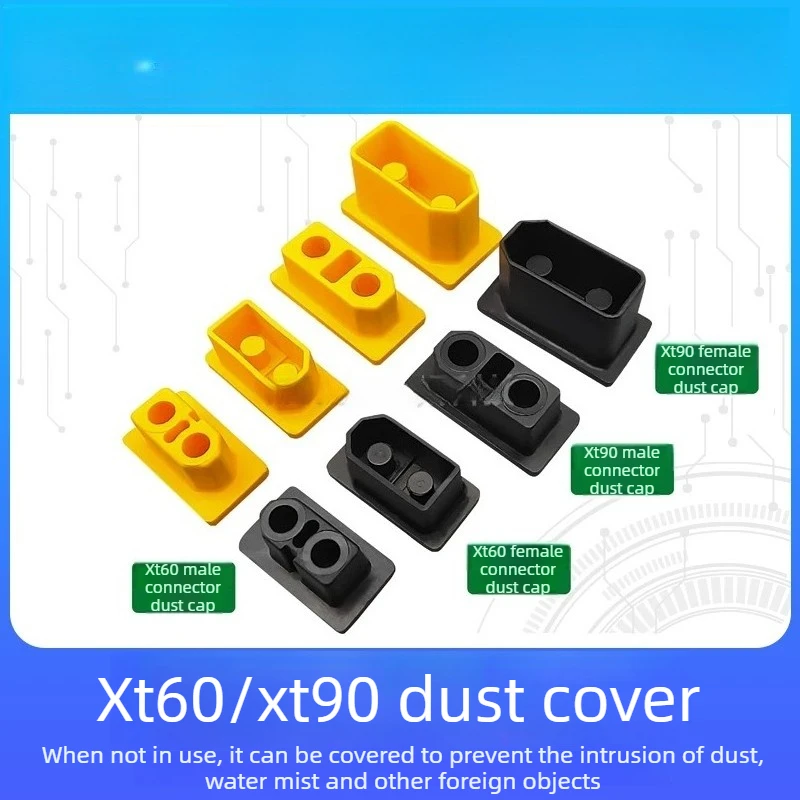 

XT60/XT90 Series RC Model Plug Universal Dust Covers — Lithium Battery Connector Male & Female Plugs, Waterproof Protective Slee