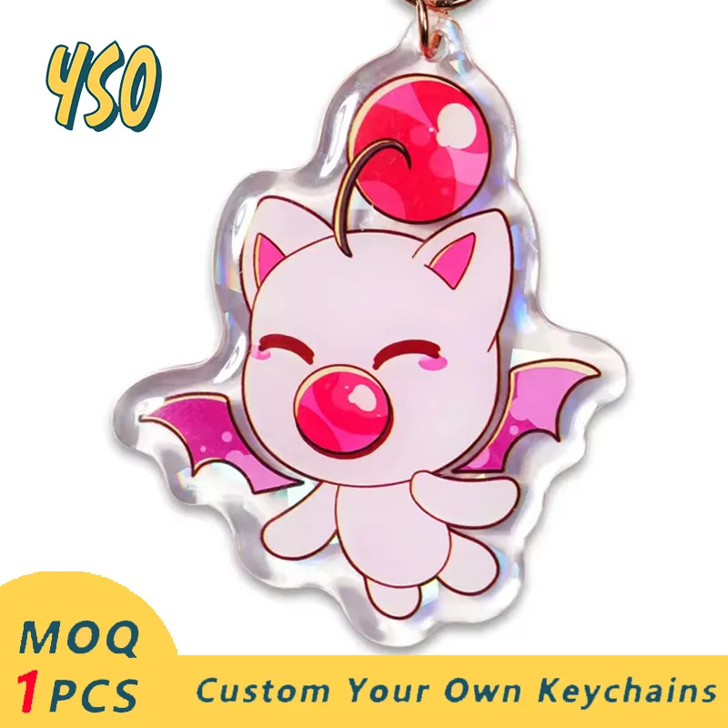 

YSO CNC Diamond Cut Motorcycle Wallet Safety For Women Shaker Luxury Astronaut Acrylic Custom Anime Wholesale Epoxy Keychain