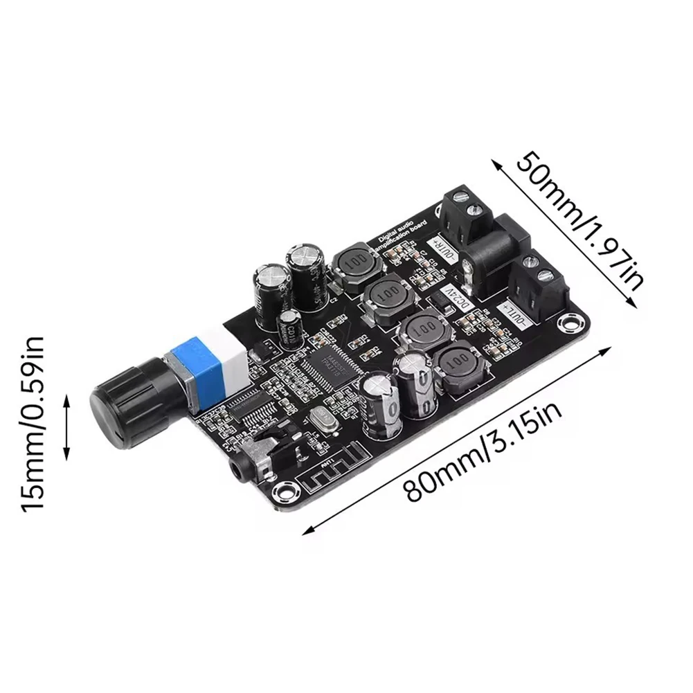 Dual Channel TPA3118D2 Amp Board Efficient Class D Design Wide Power Input 12 24V High Power Audio Board Module