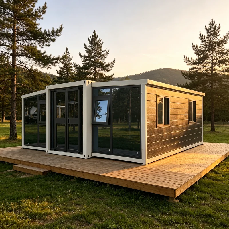 Modular Container House Galvanized Frame 30ft Custom Partition Layout for Remote Worksite Accommodation Prefabricated Dwelling