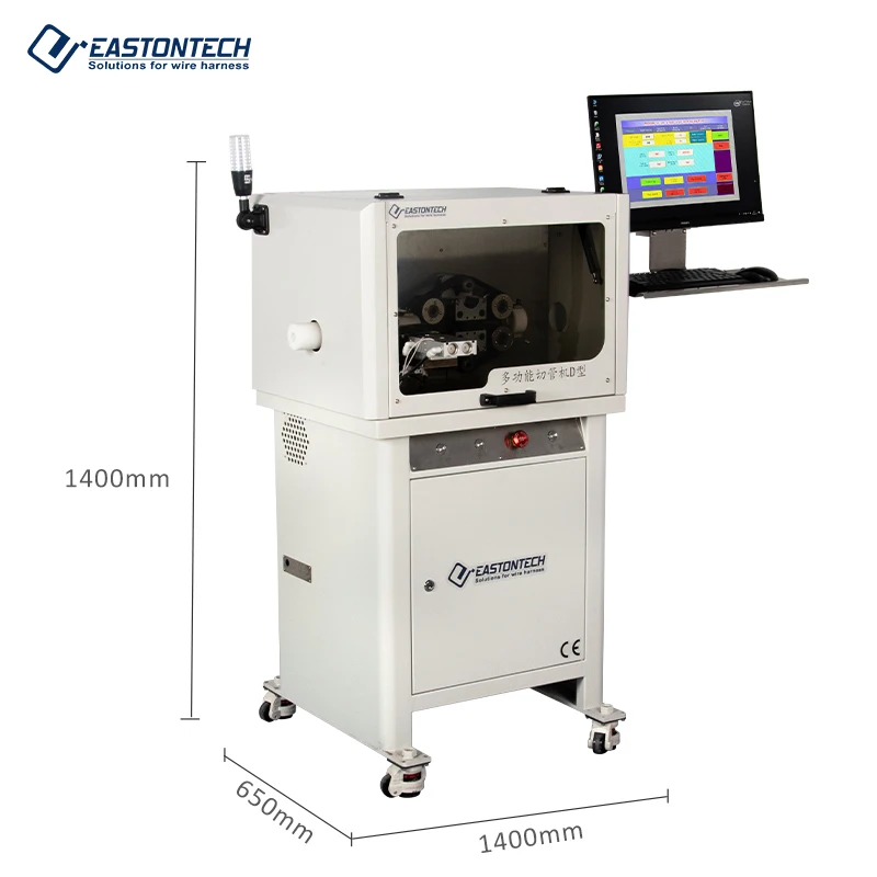 EW-12F Automatic Electrical Flexible Conduit Bellows Corrugated Tube Cutter Plastic Hose Pvc Pipe Cutting Machine