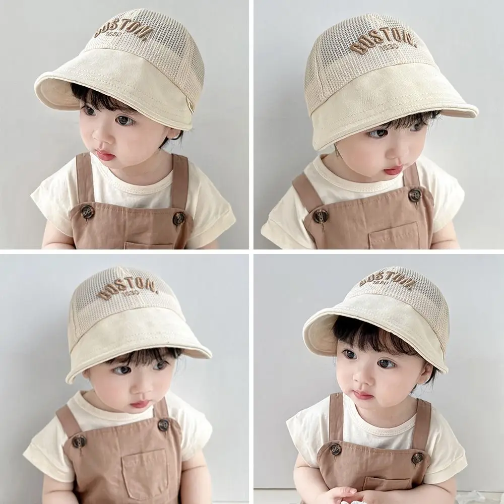 Breathable Baby Bucket Caps for Boys Girls Cute  Infant Fisherman Hat Summer Toddler Panama Hat Sun Cap