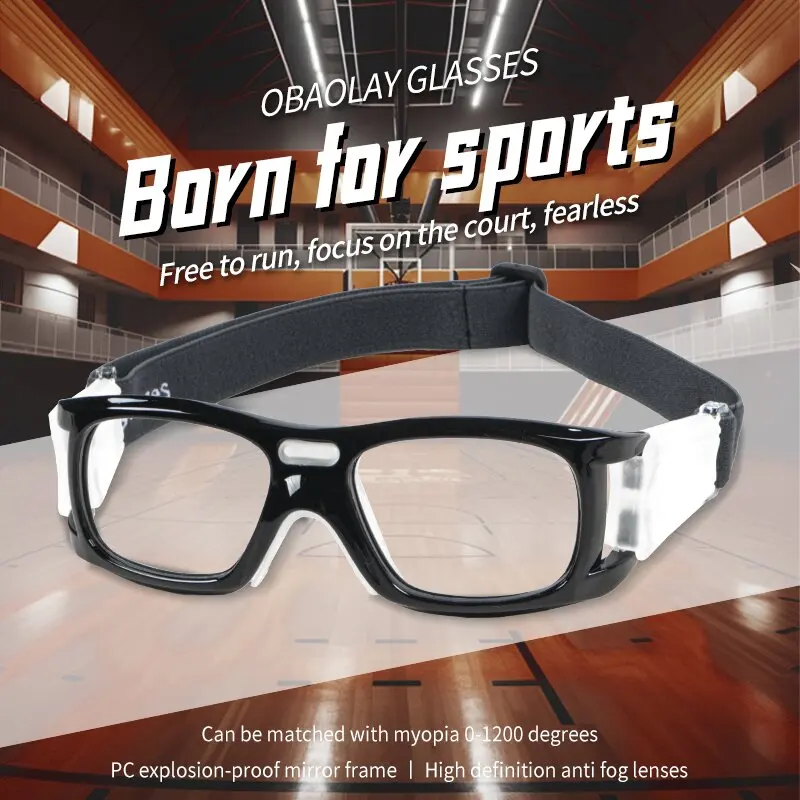 Youth sports Glasses Impact safety basketball Goggles can replace prescription lenses football Glasses