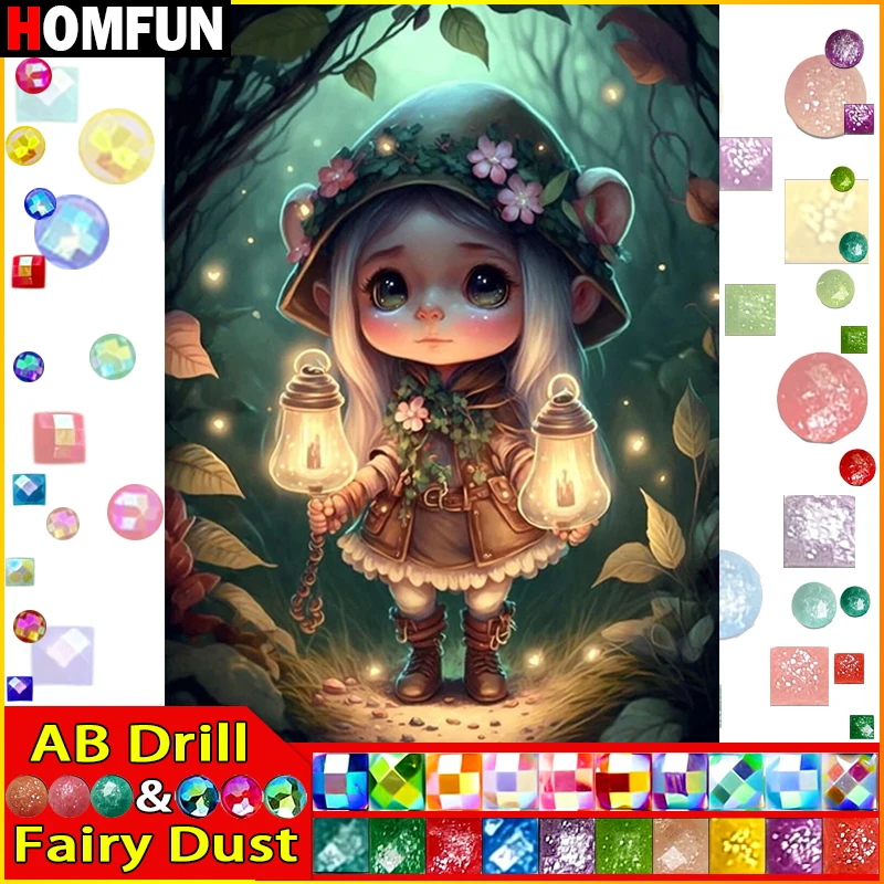 HOMFUN Fairy Dust AB Diamond Painting 