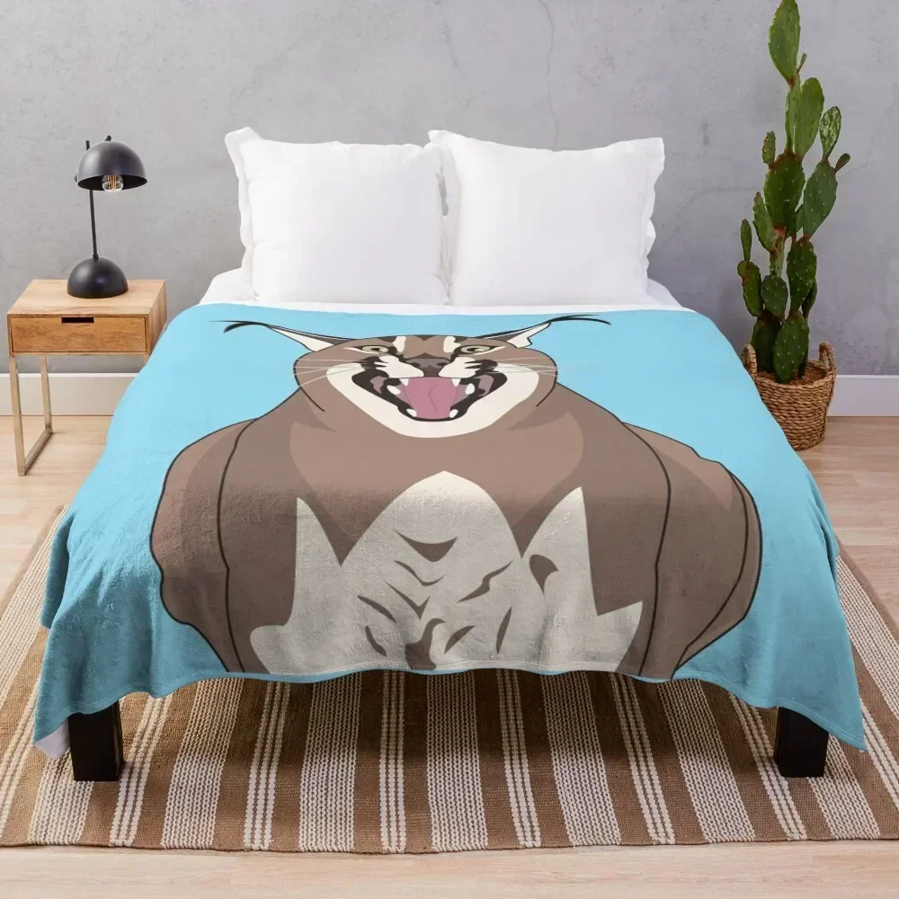 Big Floppa Gosha Karr AAA Manta de franela cálida para sofá, silla, dormitorio