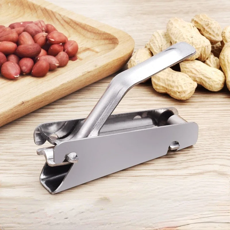 Stainless Steel Nut Sheller Peanut Pincers Melon Seeds Opener Walnut Pine Sheller Pistachio Sunflower Seeds Peeler Kitchen Tools