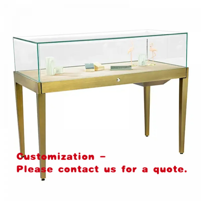 custom.Modern Luxury Jewelry Display Cabinet with LED Lighting and Tempered Glass Jewelry Stores and Shopping Malls