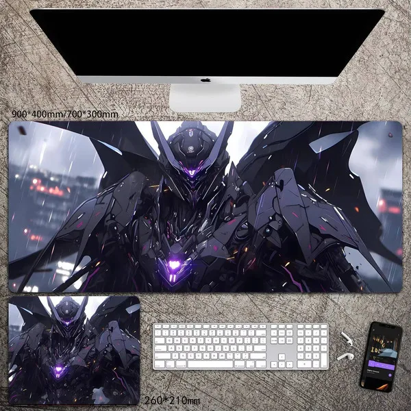 

Anime AI Mechanical Gundam Mouse Extra Large Gaming Keyboard Pad Laptop Desk Mat For Men