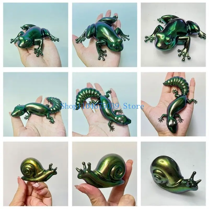 5asd Phục sinh cho ếch Snail Animal Epoxy Silicone Mold Bàn mềm mềm Thạch cao trang trí DIY Crafts Decoratio