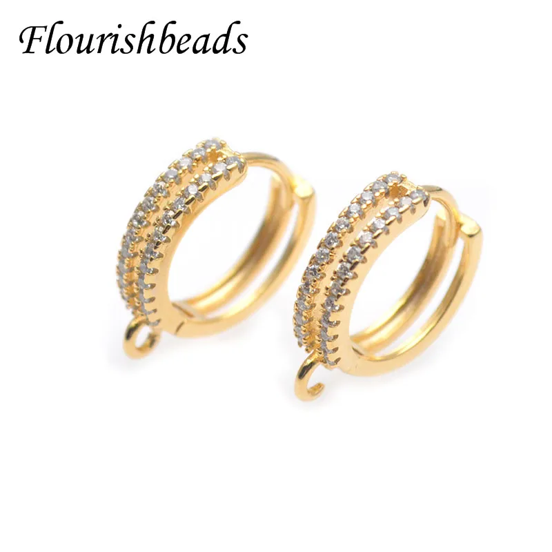 

High Quality Color Remain Nickel Free Circle Round Earring Hooks Leverback Jewelry Findings Supplier