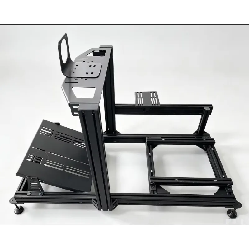 Aluminum 4080 Simulator Driving Frame Universal Steering Wheel Base Sim Racing Shifter Brake For Home Racing Game