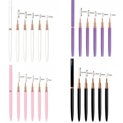 5 Sizes Nail Art Pens brushes Nail Art Tool Set for Long Lines Nail Drawing Pen for Home Use and Professional Nail Salon Design