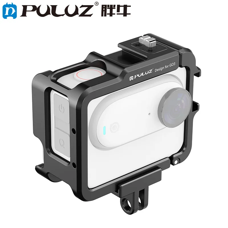 

PULUZ For Insta360 GO 3 Camera Battery Case Aluminum Alloy Protective Frame (Black)
