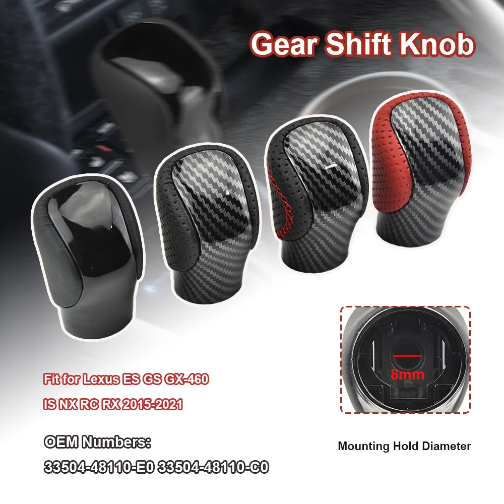 Black Gear Shift Knob for Lexus ES GS-450H GX IS-300 NX-300H RC-300 RX-350 Car Styling Accessory