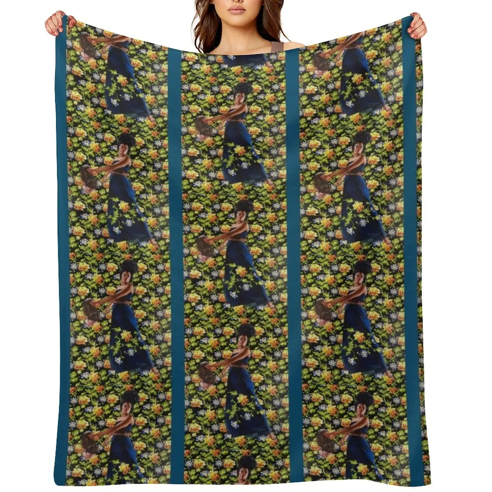 

Kehinde Wiley Throw Blanket Flannels bed plaid Plaid Picnic Blankets