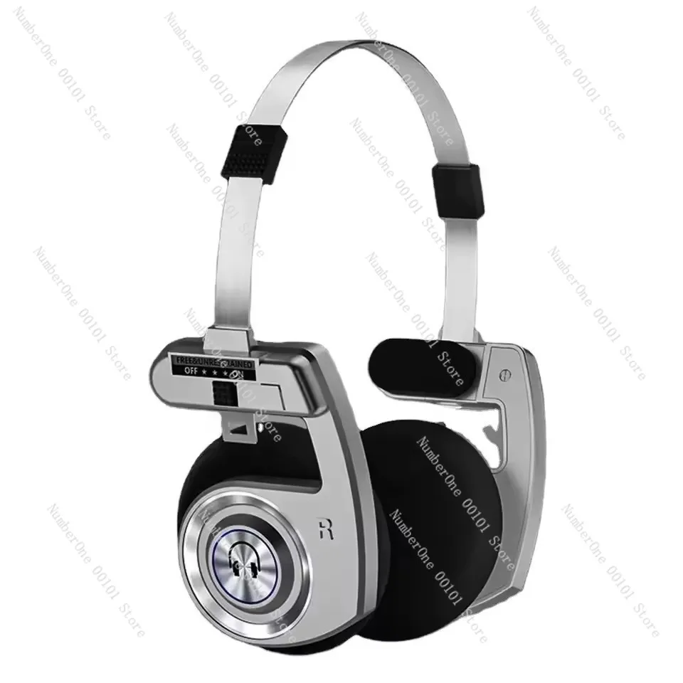 H1Pro Retro Lightweight Foldable Steel Bar Portable Long Battery Life Over-Ear True Wireless Bluetooth Earphones