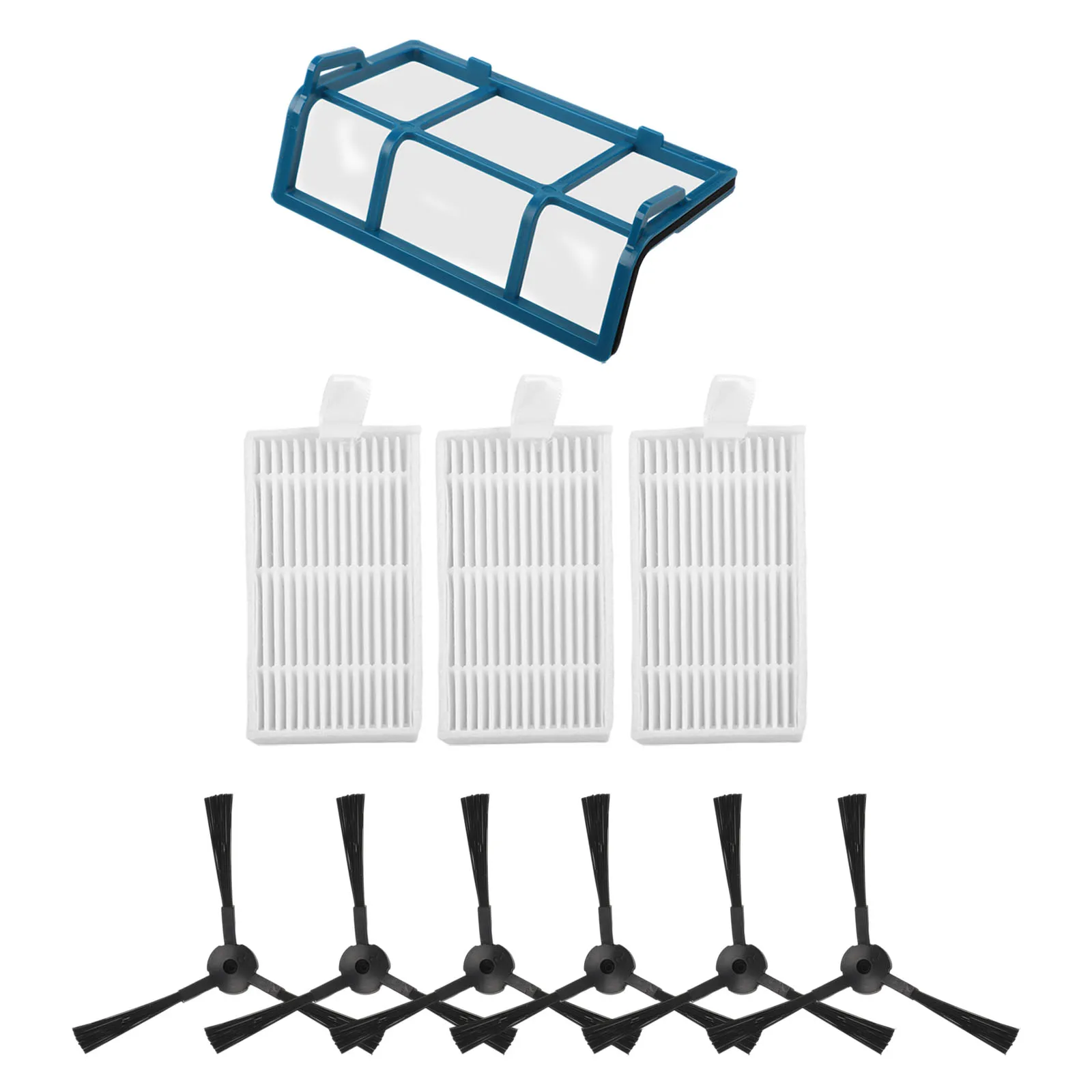 Prefilter Mesh Side Brushes Filters Kit For ILIFE for zaco for v3 for medion MD16192 Vacuum Cleaner Home Appliance Spare Parts