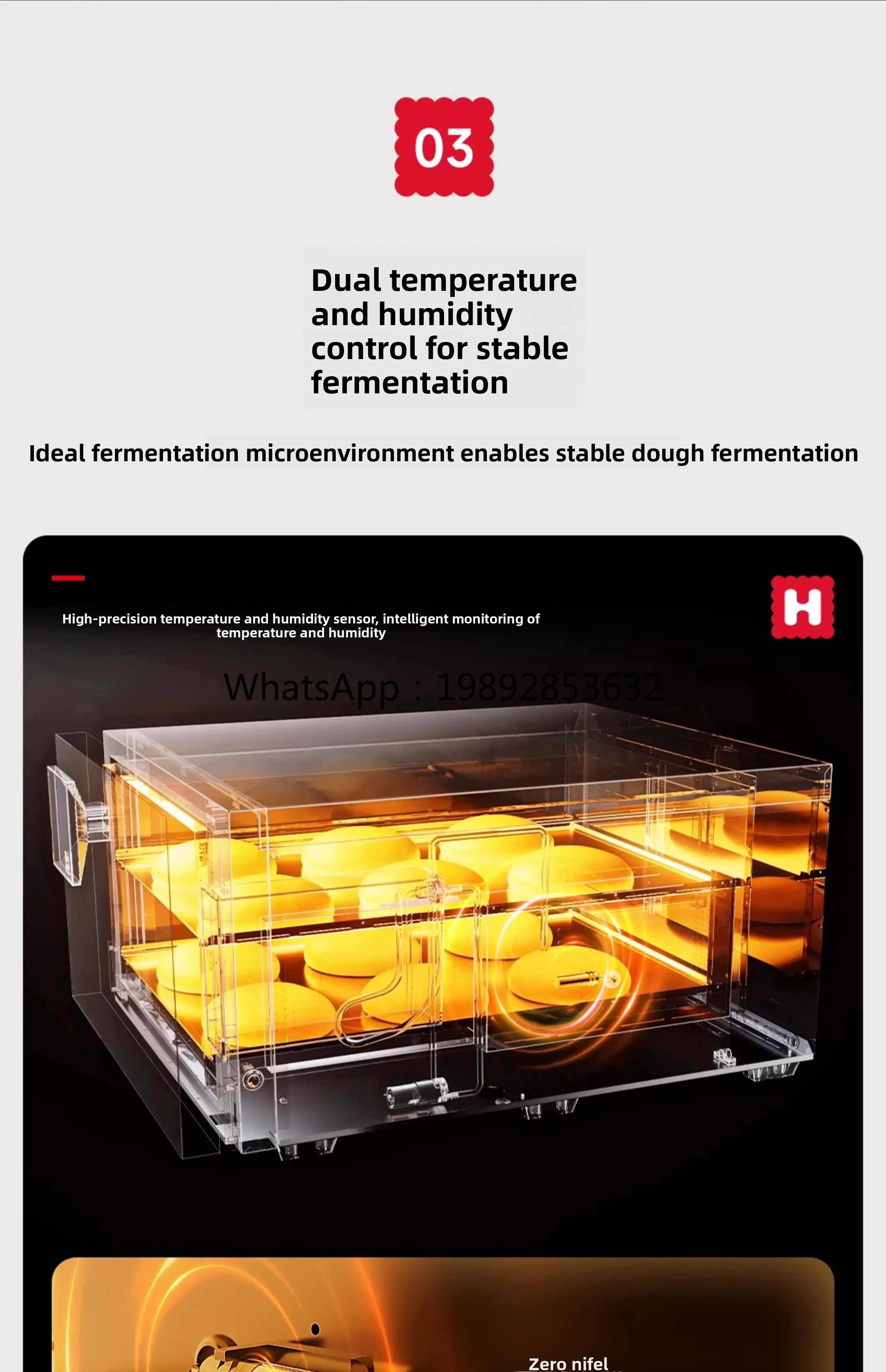 ZZ Caixa de fermentação comercial Grande capacidade Caixa de impermeabilização de pão pão cozido no vapor Temperatura constante Umidade constante