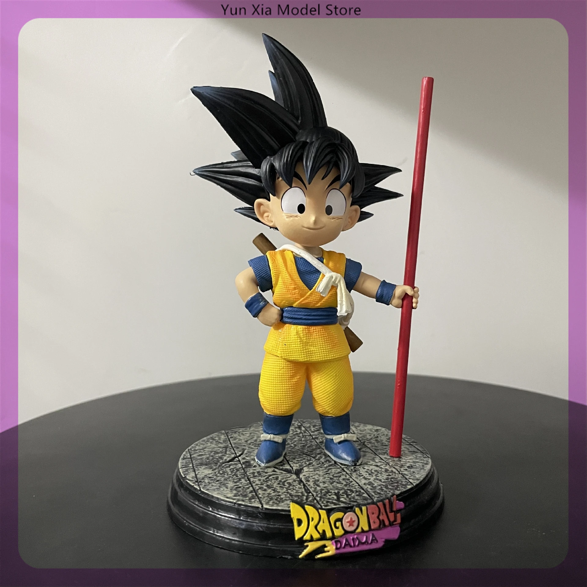 18cm Dragon Ball Goku wygląd dzieciństwa klasyczny obraz Anime Model figurki Gk kolekcja statua dekoracja stołu ozdoba zabawka