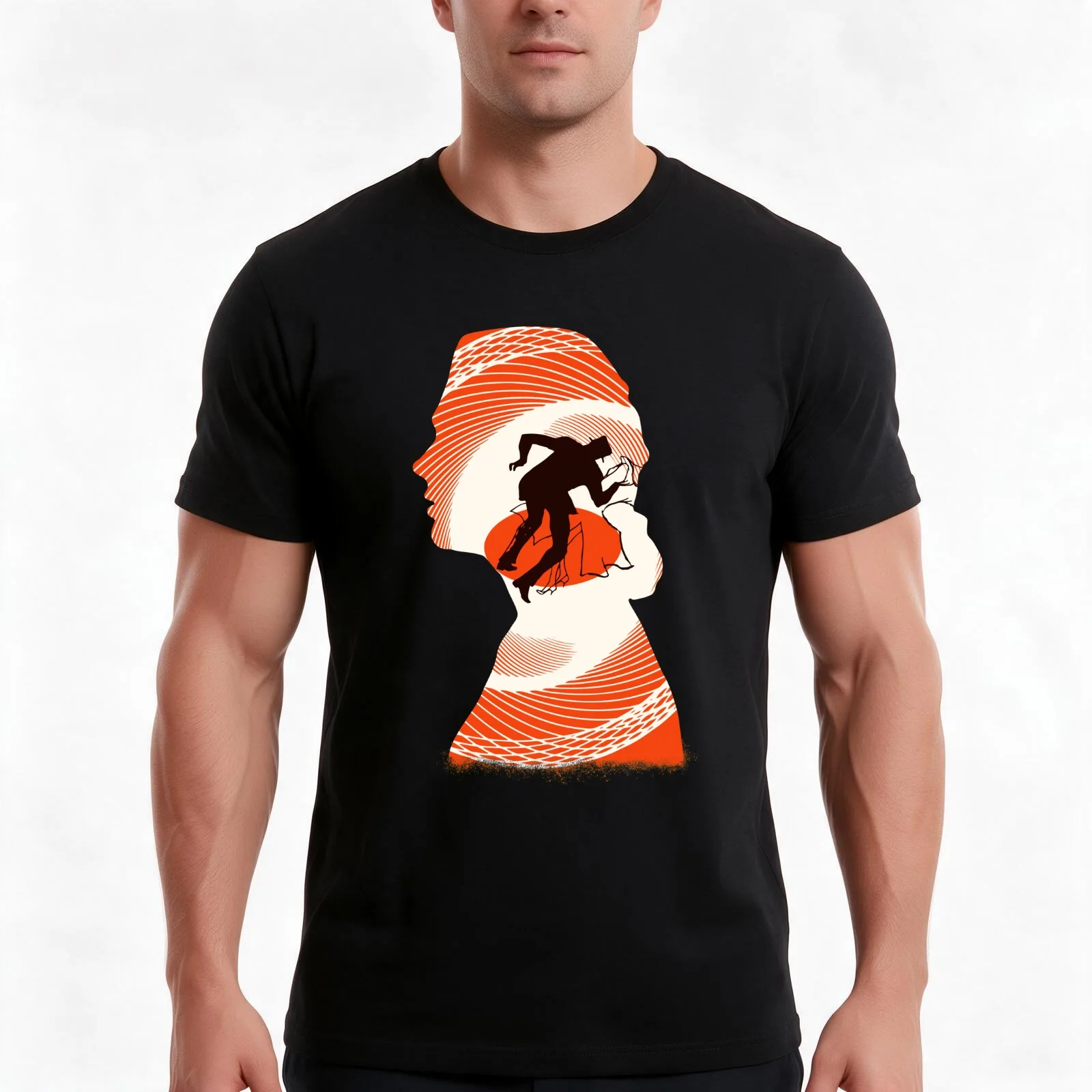 Camiseta con la silueta de Vertigo, de Alfred Hitchcock, con la imagen de Kim Novak, camiseta de algodón para uso diario en verano, camisetas de estilo urbano de corte amplio, unisex, para hombres y mujeres.
