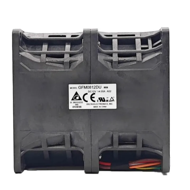 Novo ventilador de refrigeração para delta gfm0812du original 8cm 8080 12v 14a turbo motor duplo ventilador de turbocompressão automotiva 80*80*80mm