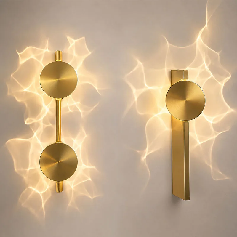 Shadow LED Wall Lamp Stainless Steel Wall Lamp Rotatable Corrugated Wall Sconces Aisle Porch Corridor Bedhead  Atmosphere Light