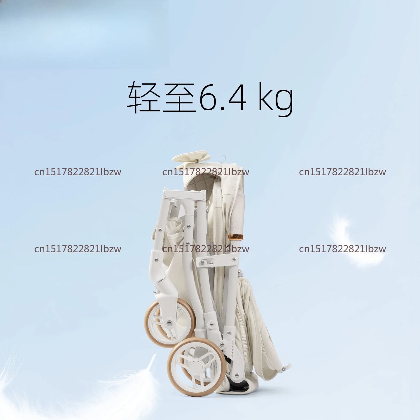 Lightweight Outdoor Pet Stroller Pram One Click Folding Stroller Dog Cat Trolley Small Pets Travel Breathable Puppy Supplies