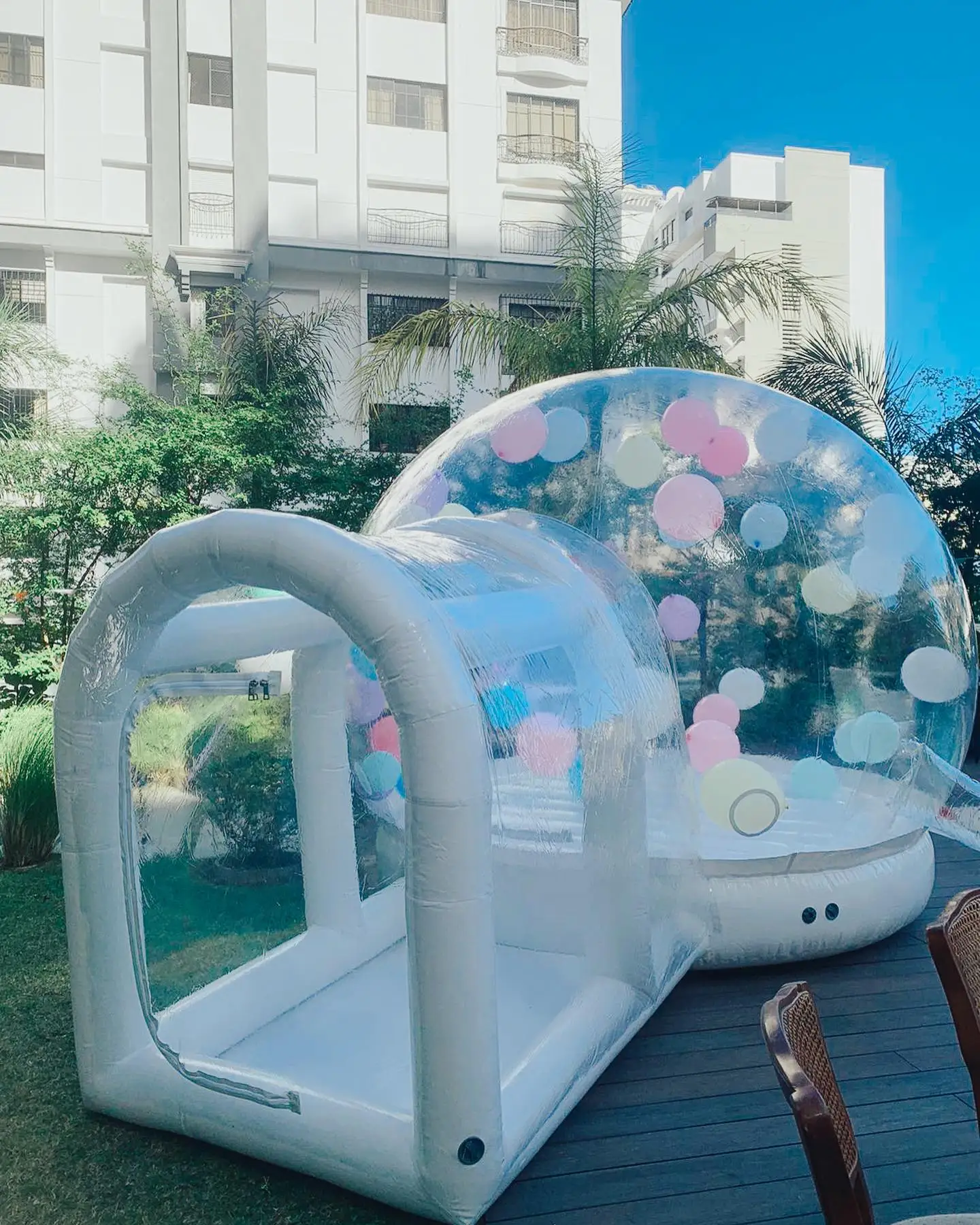 Commercial Grade PVC Inflatable White Bubble House Modern Bubble House Air Balloon Bubble Tent for Party/Event/Wedding for sale