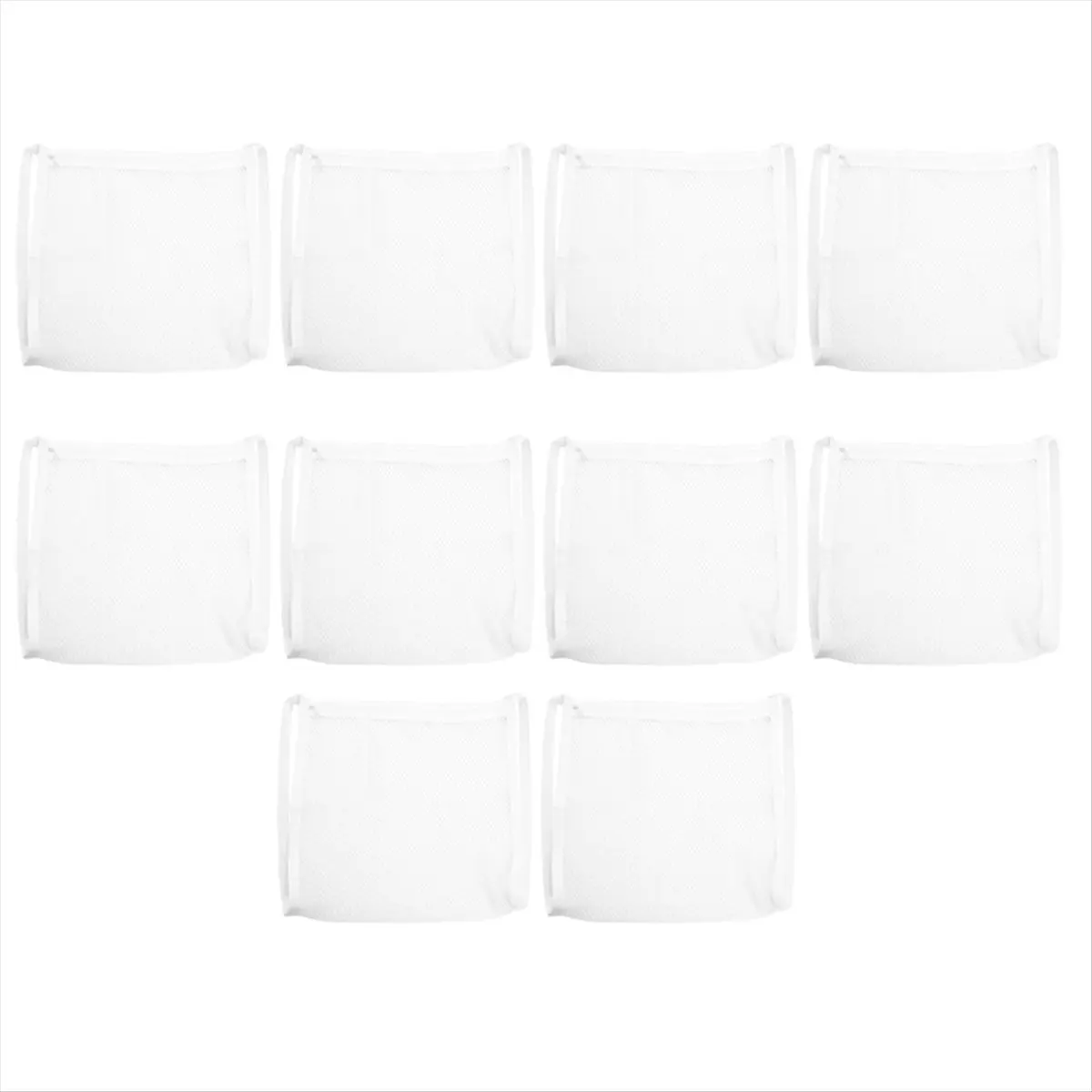 AT33 10 Pack Sneaker Dryer Bag Dry Net Bag for Dryer for Shoes, White Large HoneyComber Mesh Bags for Washing Machine