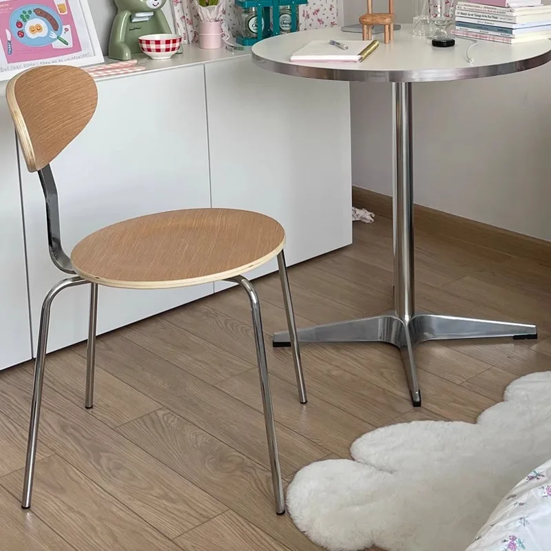 Advanced Homestay Dining Chairs Wabi Sabi Style Luxury Living Room Dining Chairs Ergonomic Retro Home Furniture Sillas Lscy