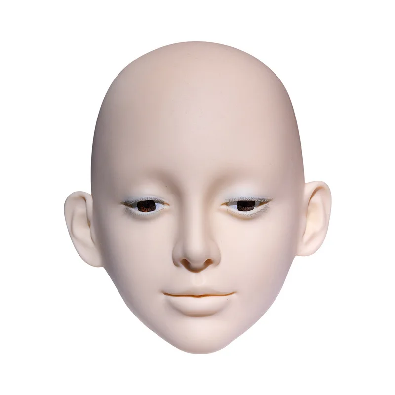 Têtes de Mannequin en Silicone pour Entraînement à l'Extensions de Cils, Module de Pratique avec 3 Couches