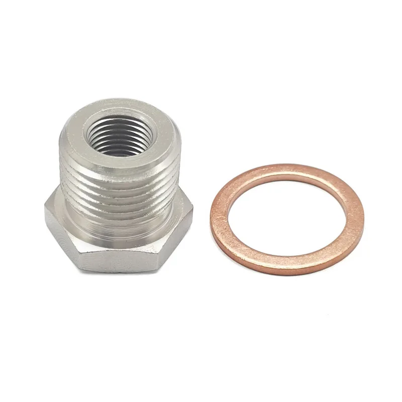 

M18 x 1.5 MM to M10 x 1.0 MM Exhaust O2 Oxygen Sensor Spacer Reducer Adapter Connector Accessories