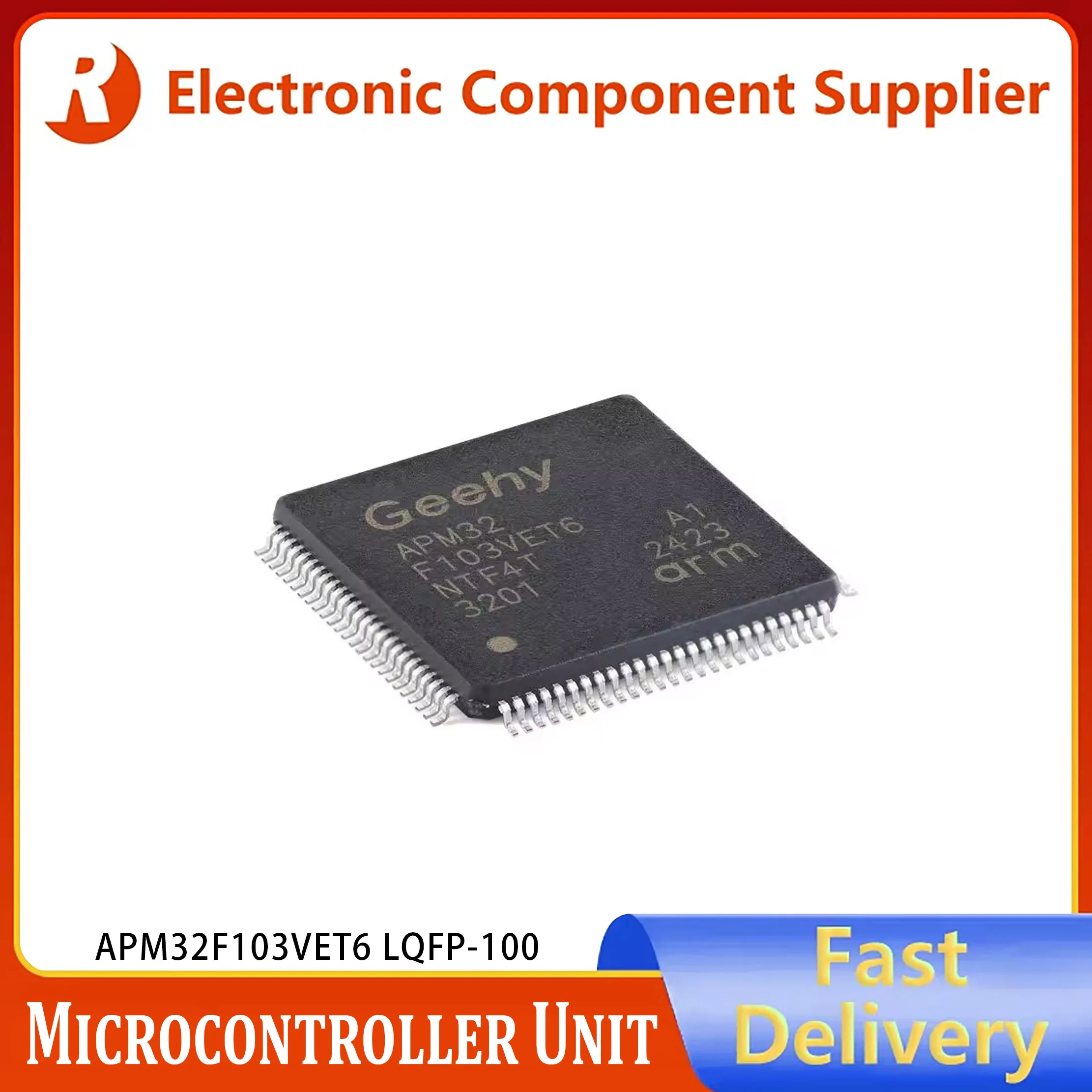 5pcs-1pcs APM32F103VET6 LQFP-100 ARM Cortex-M3 32-bit Microcontroller - Genuine Original MCU