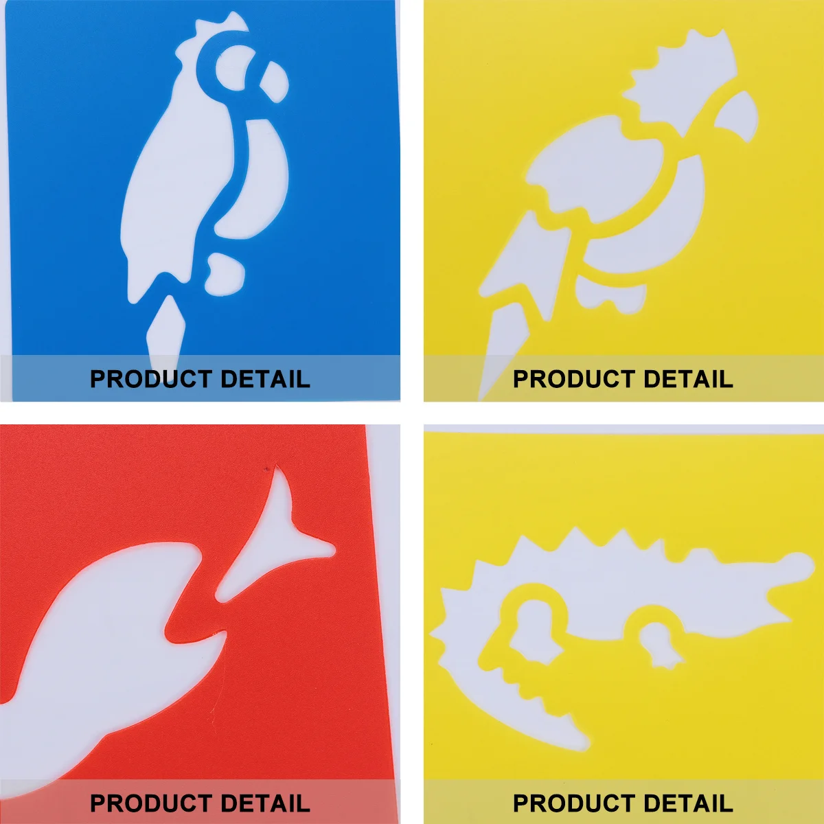 

12Pcs Cartoon Painting Template Kid Drawing Auxiliary Stencil Creative Art Craft Tool Cartoon Drawing Template