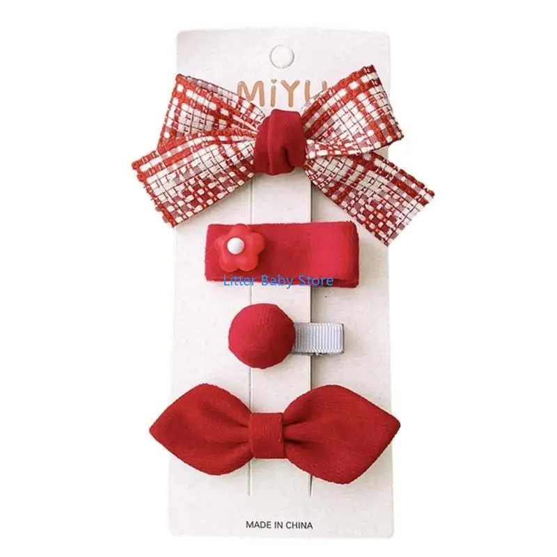 Tocado con lazo temático N80C para uso diario, fiestas Navidad y Año Nuevo