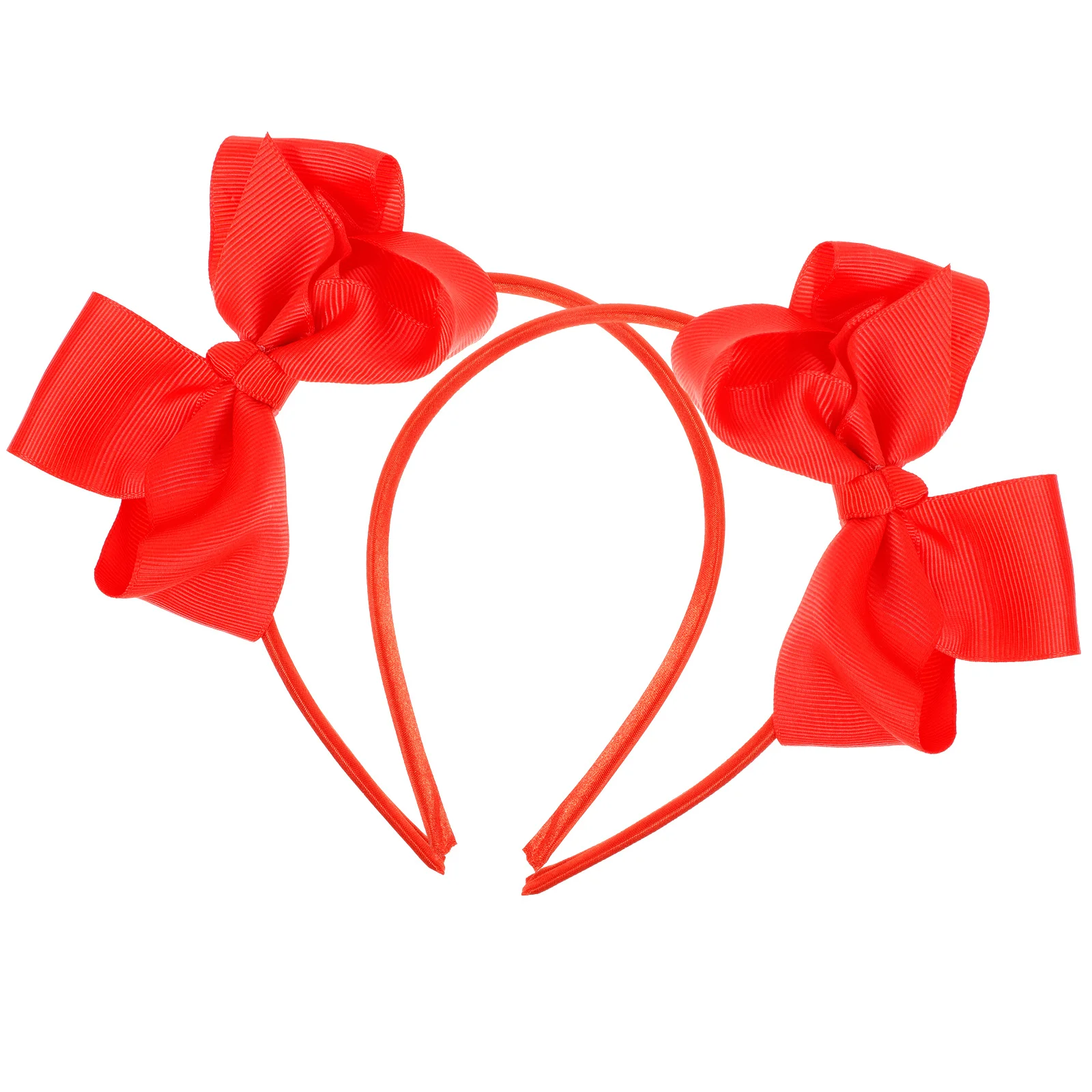 

2pcs Bow Headband For Girls Fashion Hair Bows Headbands With Bows Cute Hair Accessories Red Headband For Young Girls Daily Wear
