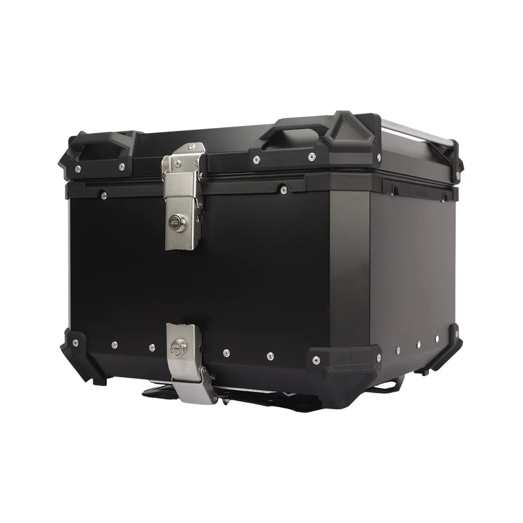 45L 55L 65L Universal Aluminum Alloy Waterproof Motorcycle Storage Box Tail Box Trunk