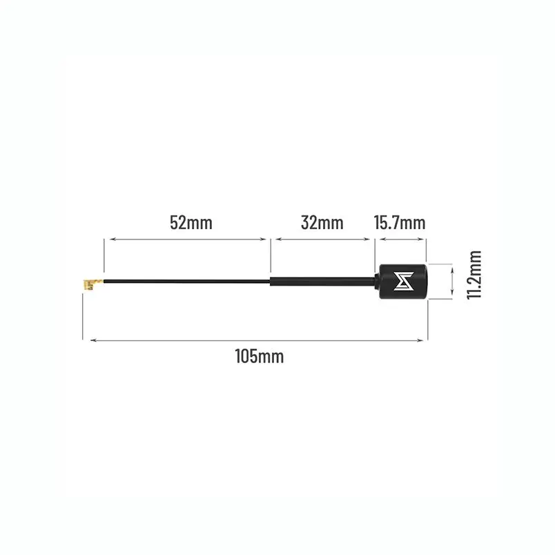 Caddx – Polar Vista VTX 5.8G 105MM, Transmission d'image numérique haute définition, antenne d'unité dédiée pour Drone de course Rc, pièce à monter soi-même