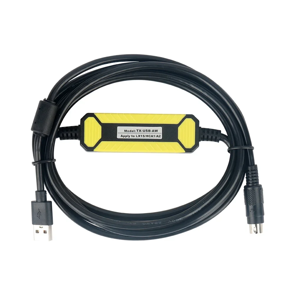 TX-USB-AW Suitable for HCFA Hechuan Lx1n LS Hca8 HCA1 A1 A2 PLC Programming Cable Download Communication