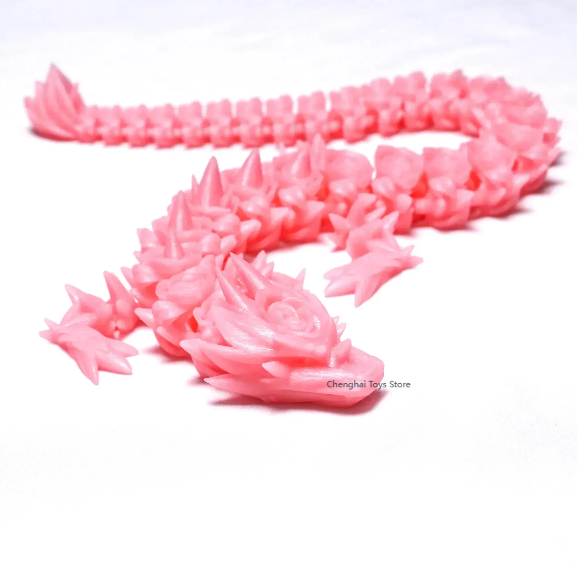 3D printed crystal rose dragon animal toys, home rooms, car decorations, tabletop decorations, and joints for free movement